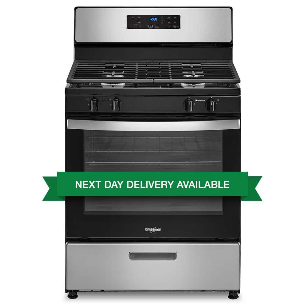 WHIRLPOOL WFG320M0MS 30" FREE STANDING GAS RANGE Stainless Steel