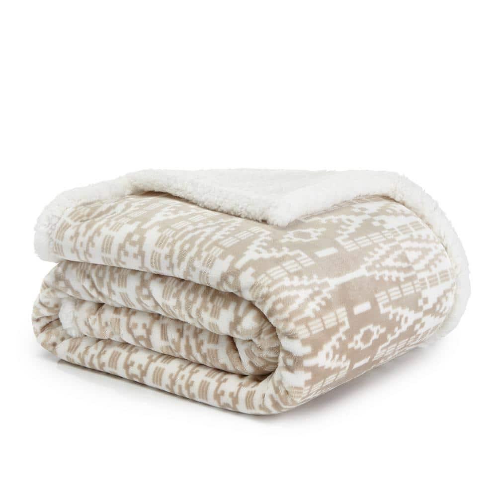 Eddie Bauer Eddie Bauer Printed Plush Fleece/Sherpa Throw Blankets