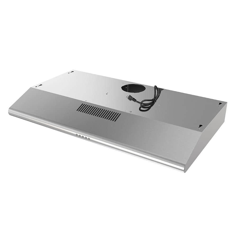 Streamline Amendola 36" 80 Cubic Feet Per Minute Convertible Under Cabinet Range Hood with Mesh Filter and Light Included