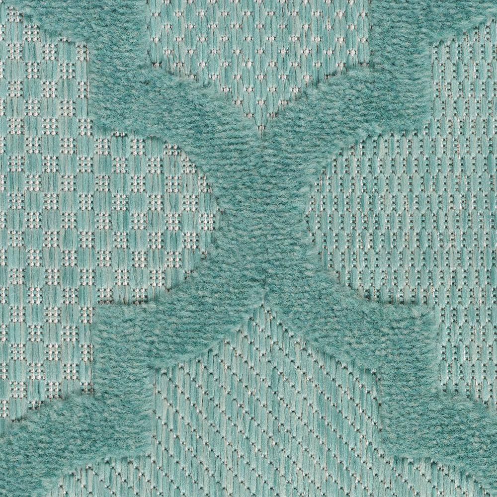 Nourison Easy Care 8' x 10' Aqua/Teal Indoor/Outdoor Rug