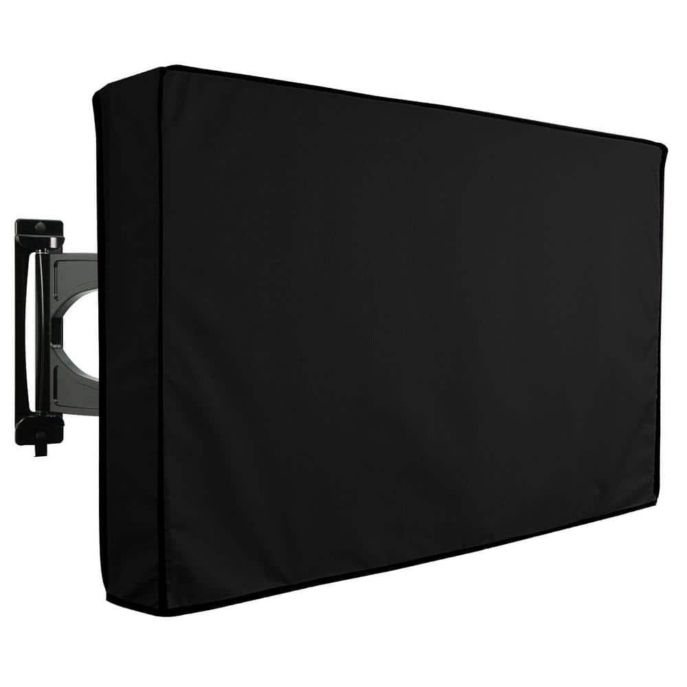 Khomo Gear Universal Weatherproof TV Cover – All-Season Protection for Flat Panel TVs, Water-Resistant, Breathable Material with Remote Pocket