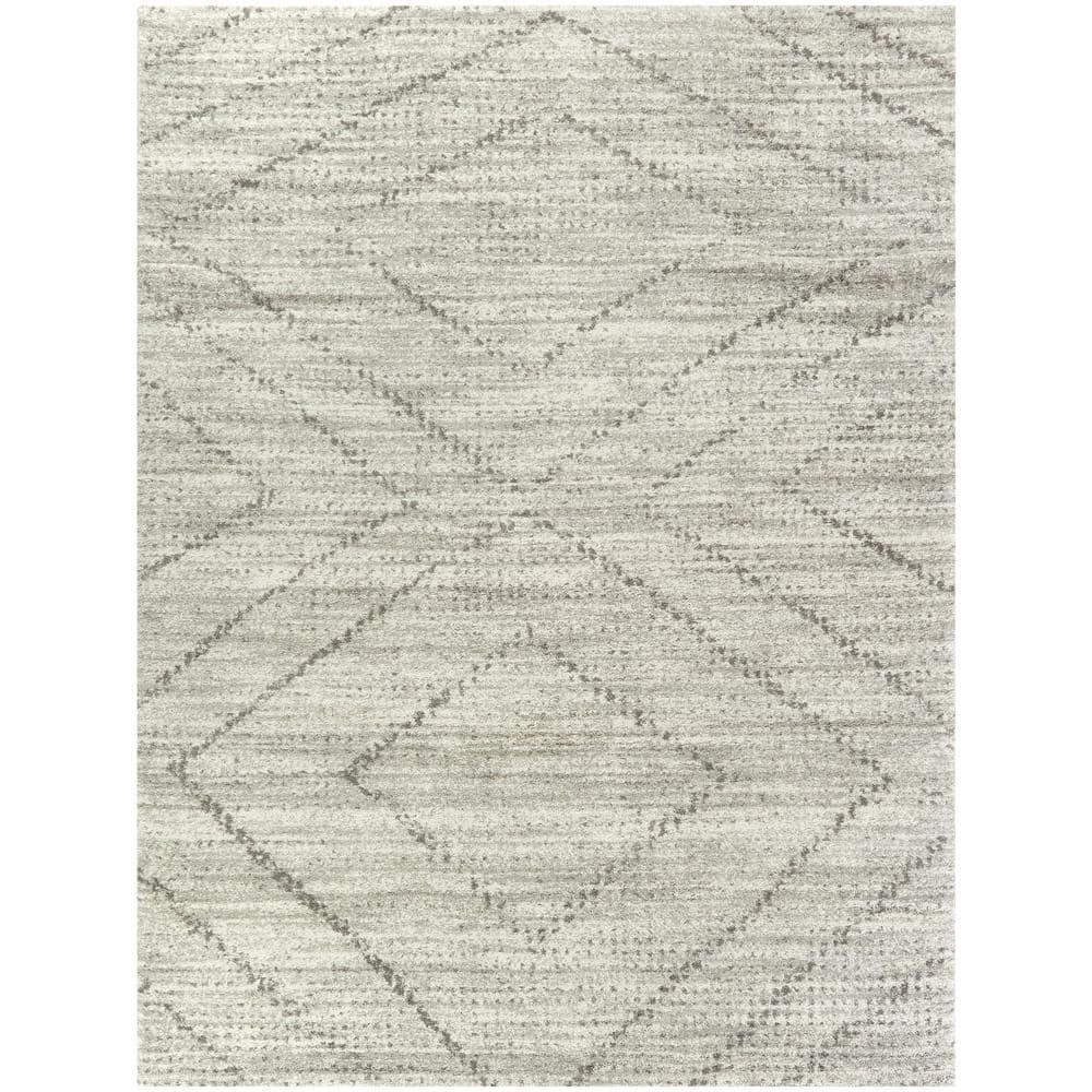 4'4"x6' Sienna Transitional Geometric Rug Gray - Balta Rugs: Venosa Area Rug, 4x6, Machine Made, Indoor Use