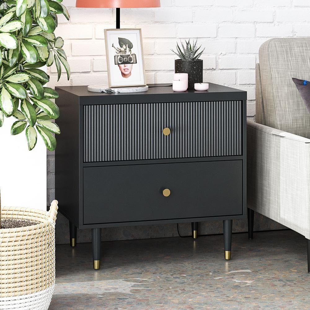 CosmoLiving by Cosmopolitan Elizabeth 2-Drawer Nightstand