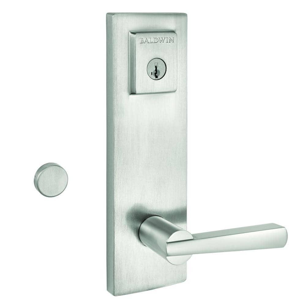 183SPExSPL SQR 15 SMT RCAL RCS CP Spyglass Entrance with Spyglass - Satin Nickel