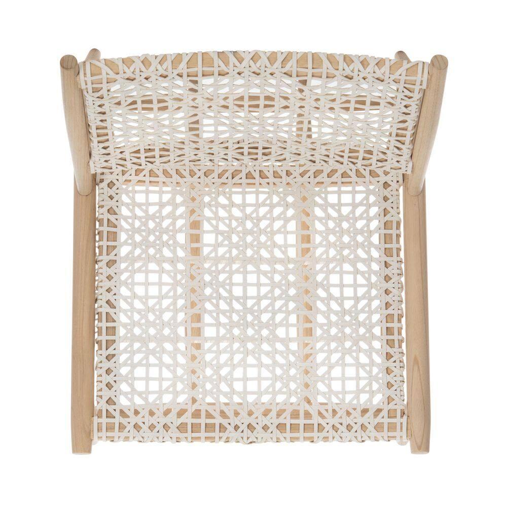 Bandelier Accent Chair - ACH1000 - Light Natural/White - Safavieh