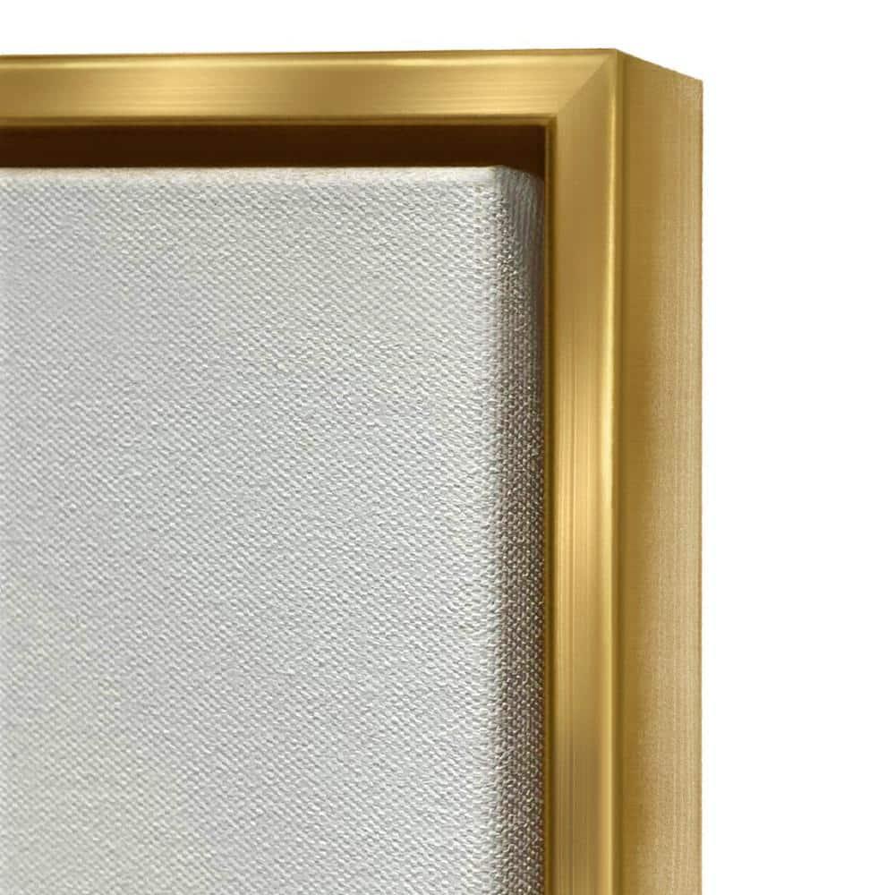 Stupell Industries Vintage Rustic Things Neutral Painting Gold Floater Framed Canvas Wall Art, 24 x 30