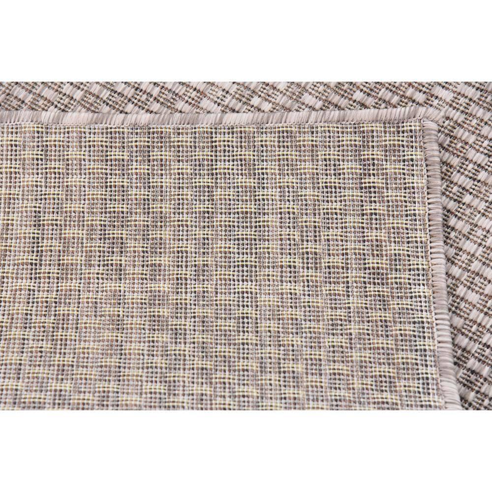 Unique Loom 4' 1 x 6' 1 Rectangle Indoor/Outdoor Solid Beige Area Rug