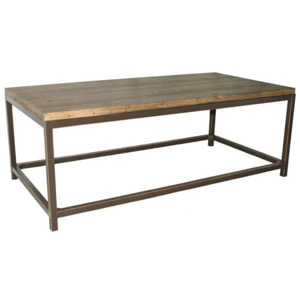 Alec Coffee Table - Brown Pine - Safavieh