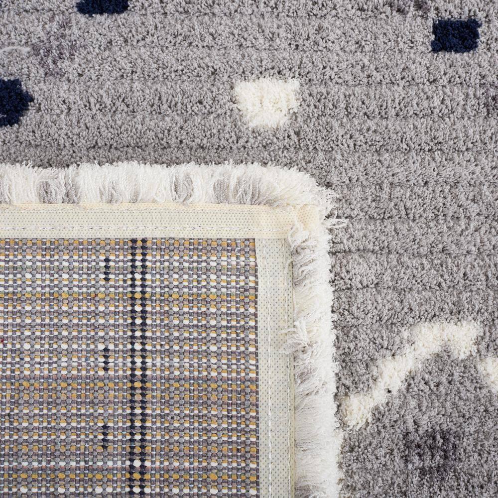 Marrakesh MRK612 Power Loomed Area Rug - Gray/Navy - 6'7"x6'7" - Safavieh.
