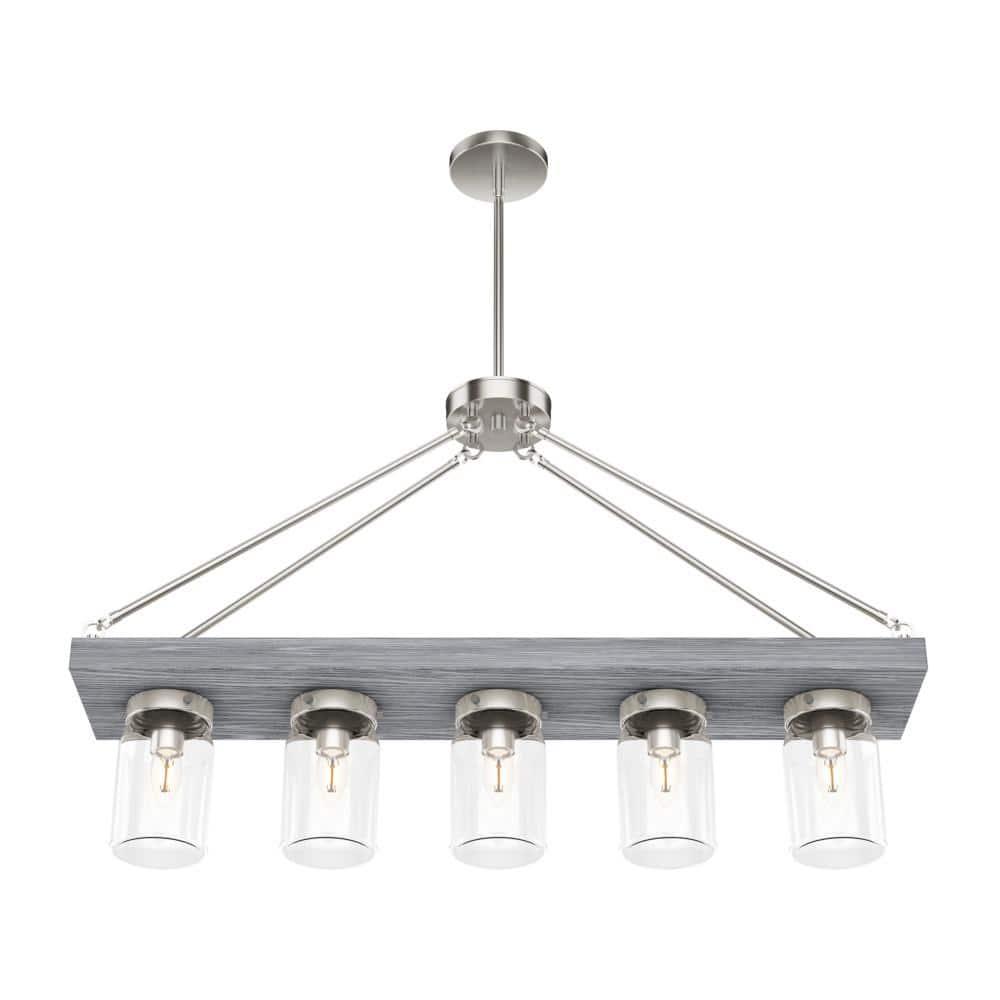 Devon Park 5 - Light Kitchen Island Linear Pendant