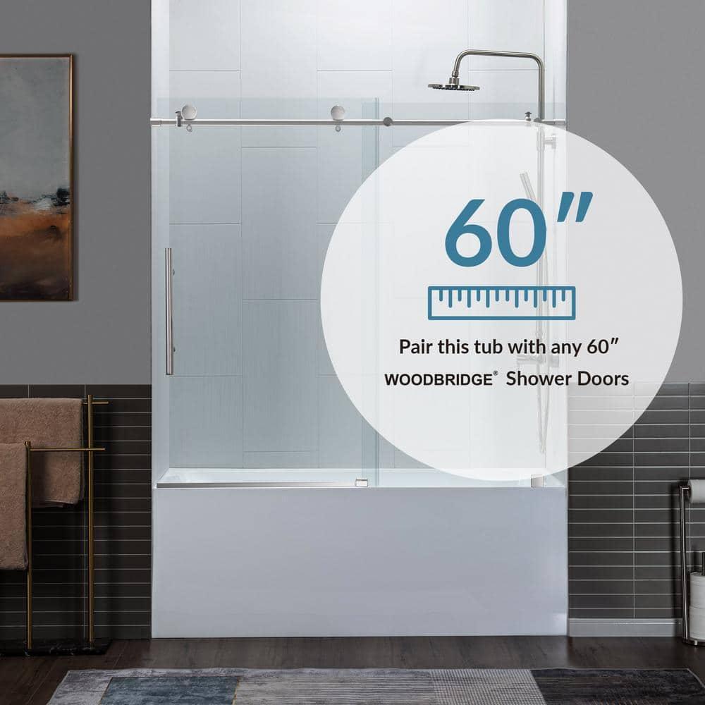 Vine 60'' x 30'' Alcove / Tile In Soaking Acrylic Bathtub