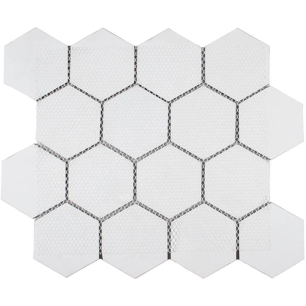 3" Beehive 10.25in.x11.75in. Glass Mosaic Tile
