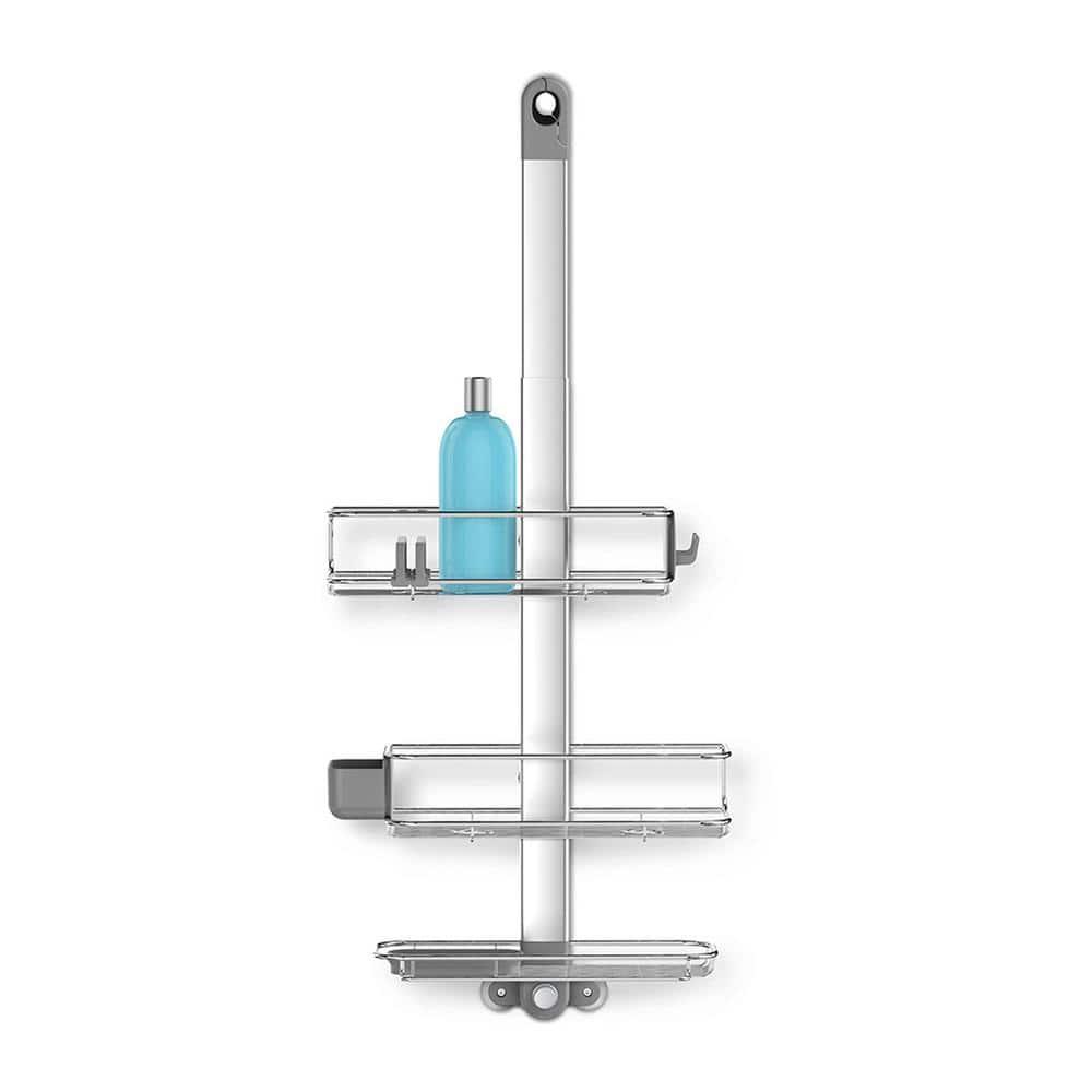Simplehuman Adjustable Shower Caddy, Stainless Steel and Anodized Aluminum