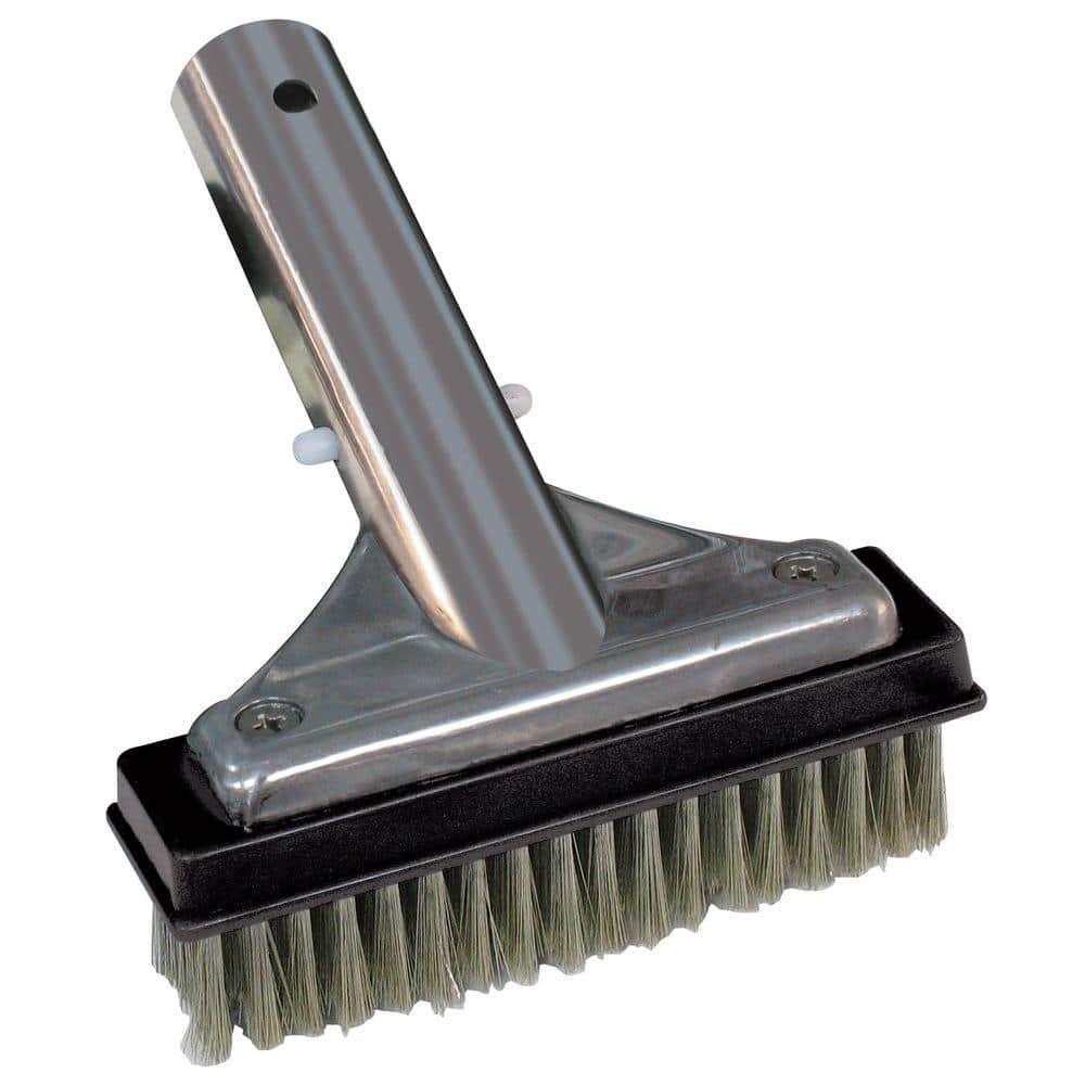 HDX 60278 5 in. Stainless Steel Bristle Swimming Pool Brush for Algae Removal