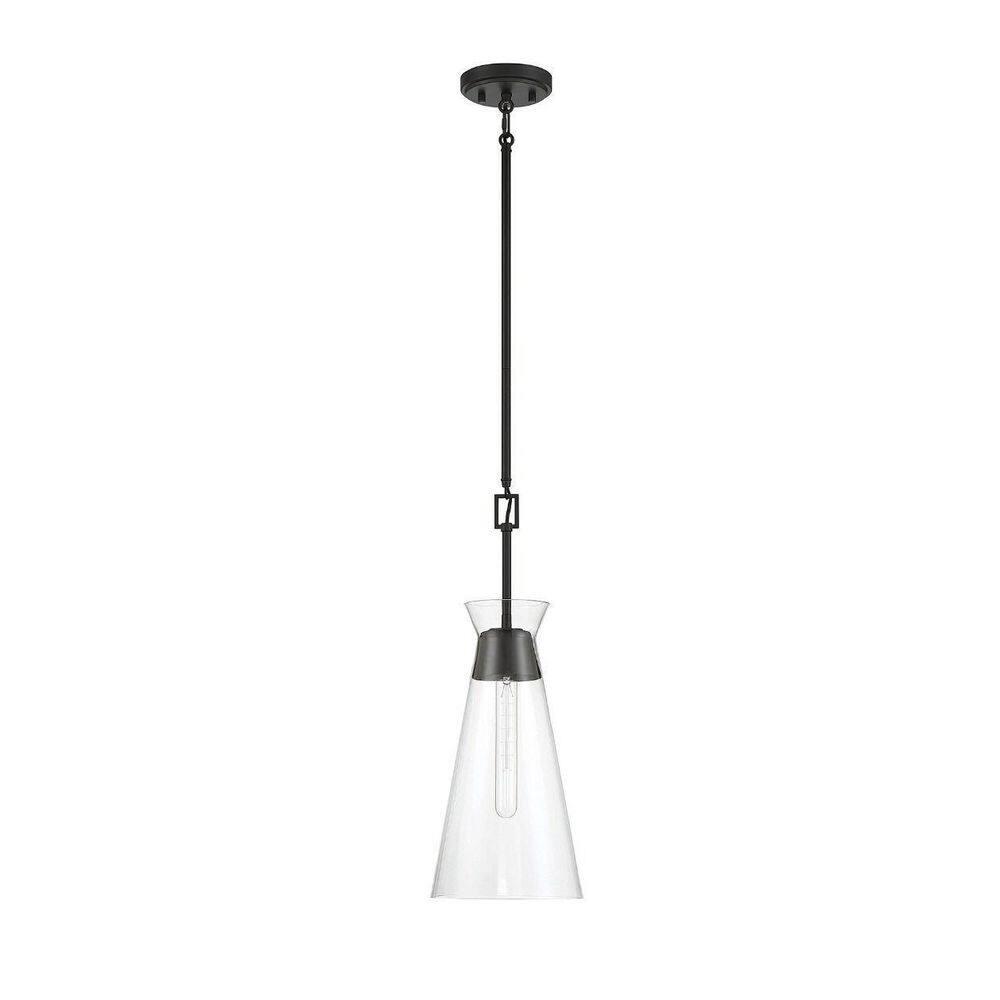 Savoy House Lakewood 1 - Light Pendant ,  Matte Black