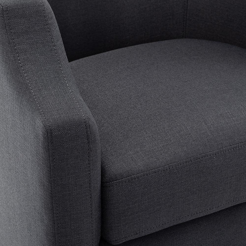 Debbie 77.47cm Wide Polyester Swivel Barrel Chair