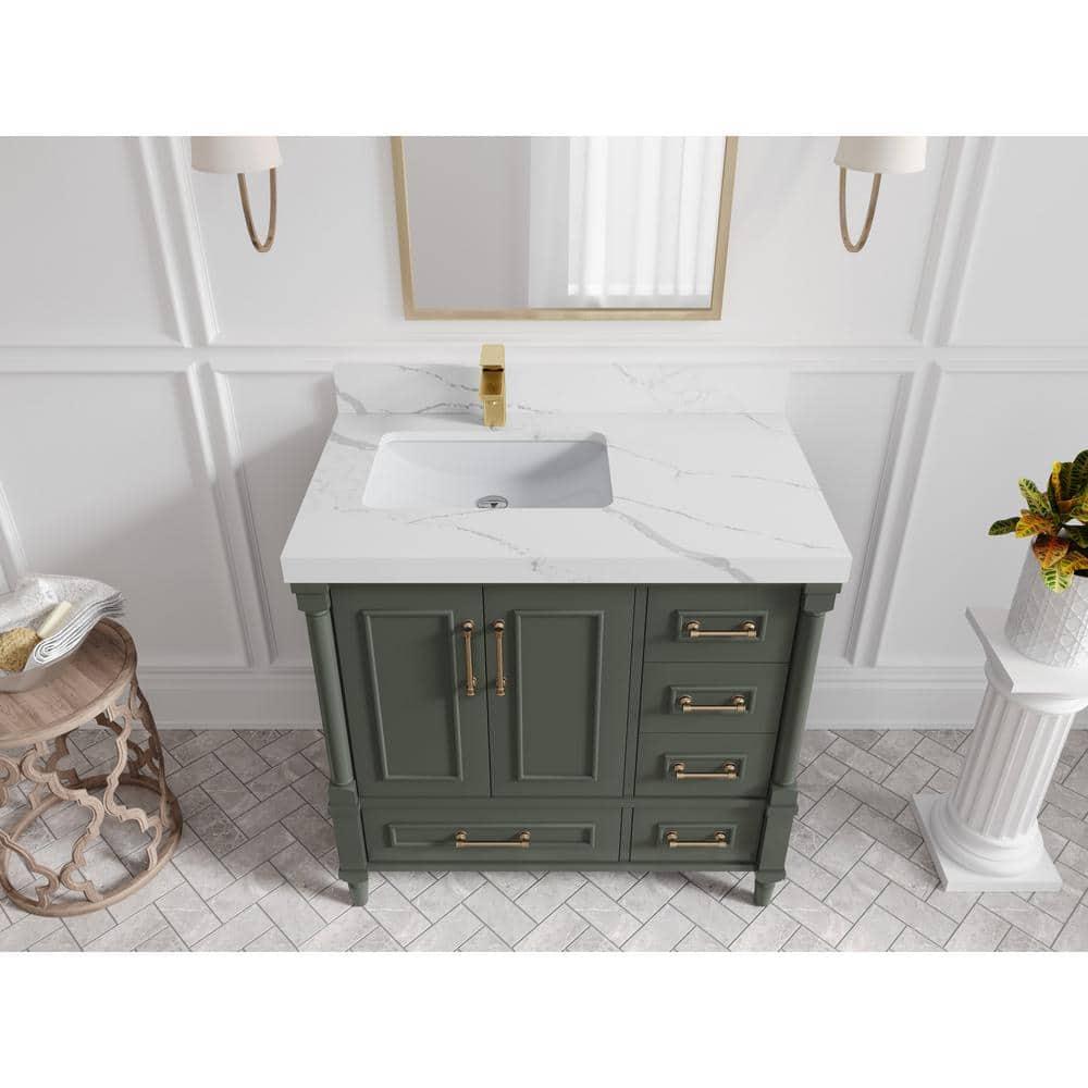 Willow Collections Aberdeen 36'' Single Bathroom Vanity with Top