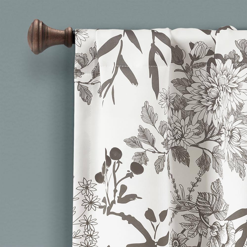 Lush Decor Botanical Garden Floral Tailored 52'' W Window Valance