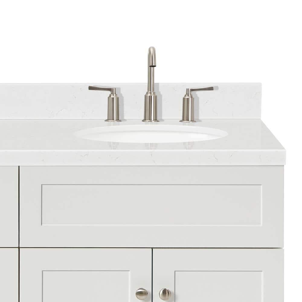 Ariel F072dcqovo Hamlet 72" Free Standing Double Basin Vanity Set - White