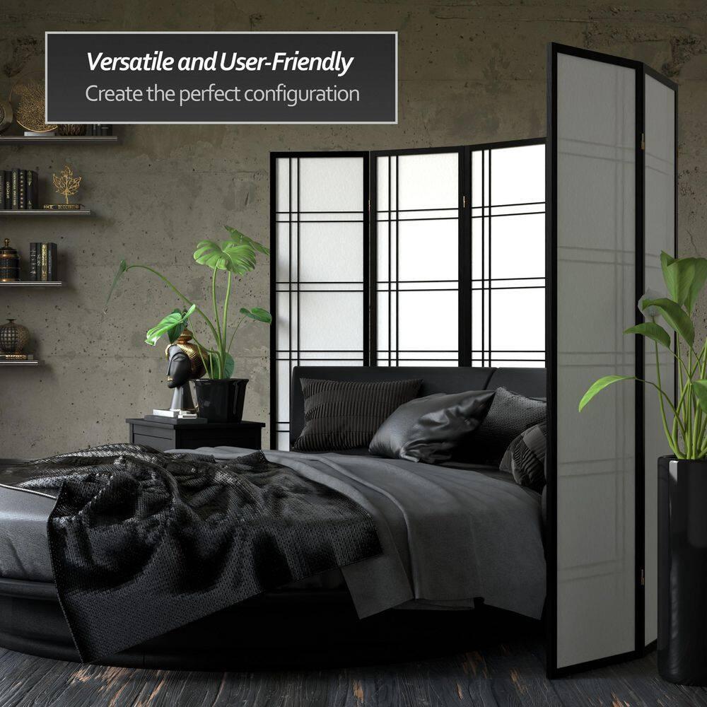 Latitude Run® 68'' W x 71.25'' H 4 - Panel Folding Room Divider