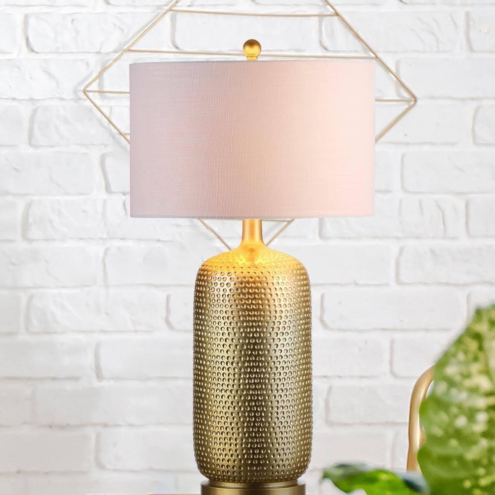 JONATHAN Y JYL1017A Sophia 30" Resin LED Table Lamp, Gold