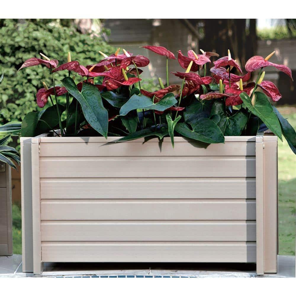 New Age Garden 30" Rectangular Planter in Maple