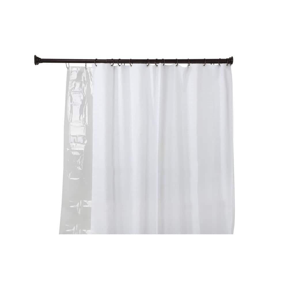 Utopia Alley 72'' Straight Tension Shower Curtain Rod & Hook Set