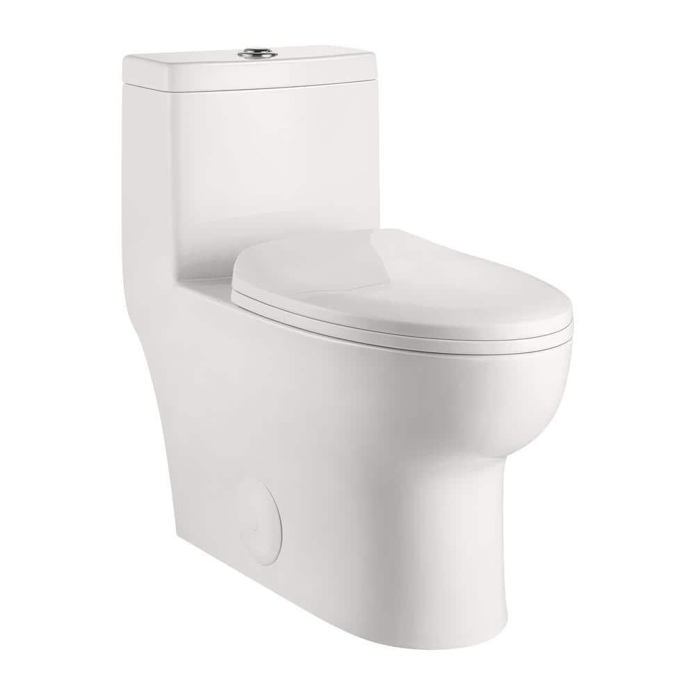 Ally Standard Bathroom Toielt, Modern Toilet with Comfort Chair Height Floor Mounted(Seat Included)