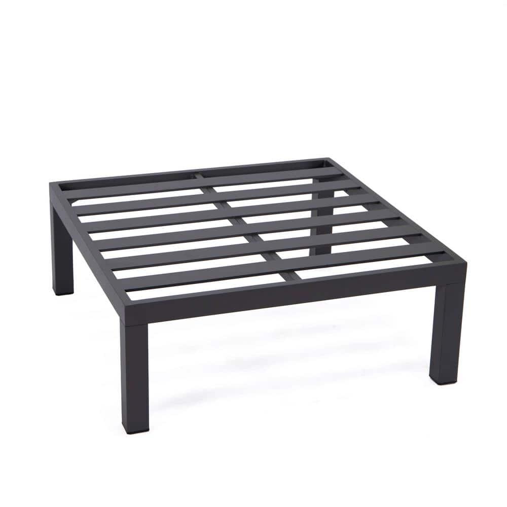 LeisureMod Hamilton 6-Piece Aluminum Patio Conversation Set With Cushions