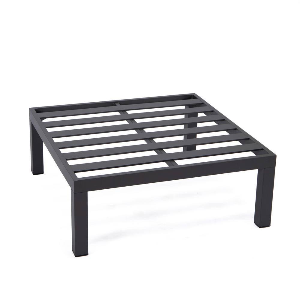 LeisureMod Hamilton 6-Piece Aluminum Patio Conversation Set With Cushions