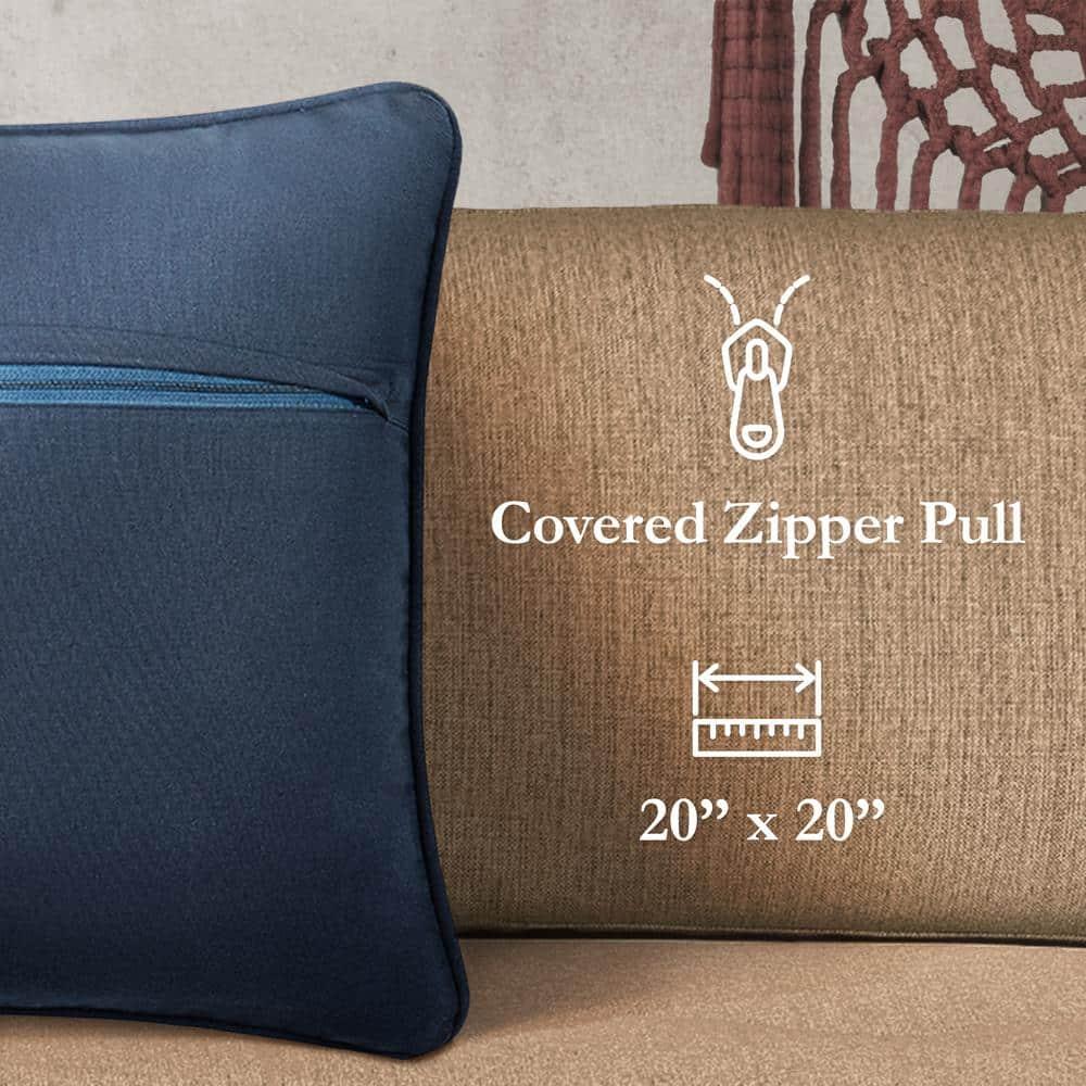 Boho Living Boho Living Jada Decorative Pillow Collection Living Cotton Blend Square Throw Pillow Cover (Set of 2)