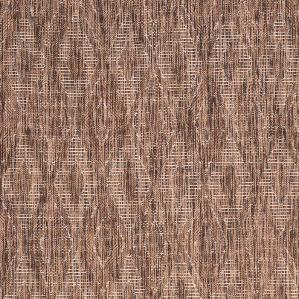 SAFAVIEH Courtyard Teodor Geometric Indoor/Outdoor Area Rug, Brown/Brown, 9' x 12'
