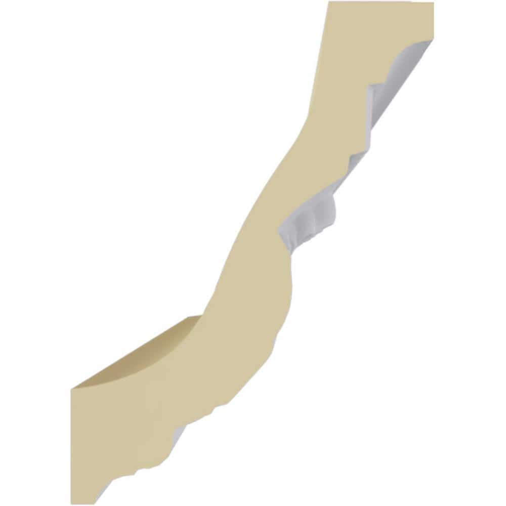 Ekena Millwork 4 1/2"H x 3 1/4"P x 5 1/2"F x 94 1/2"L Devon Crown Moulding