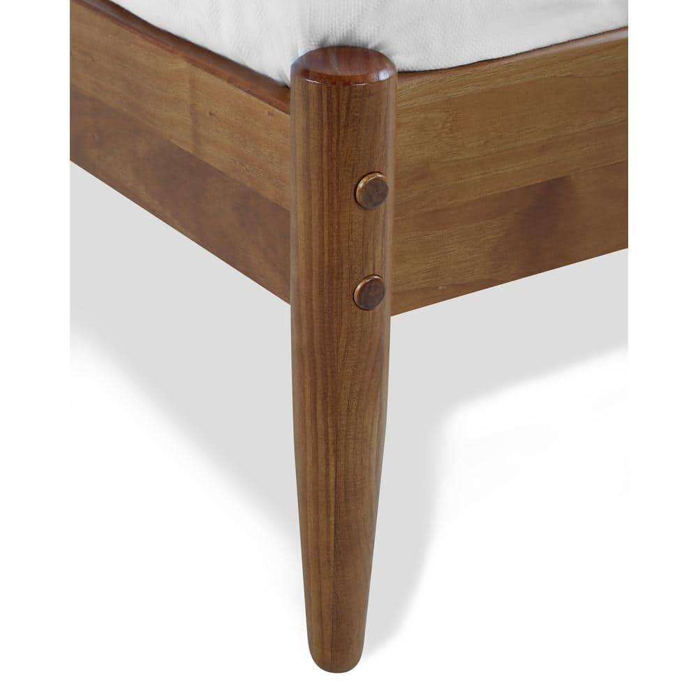 Mid-Century Castanho King Platform Bed