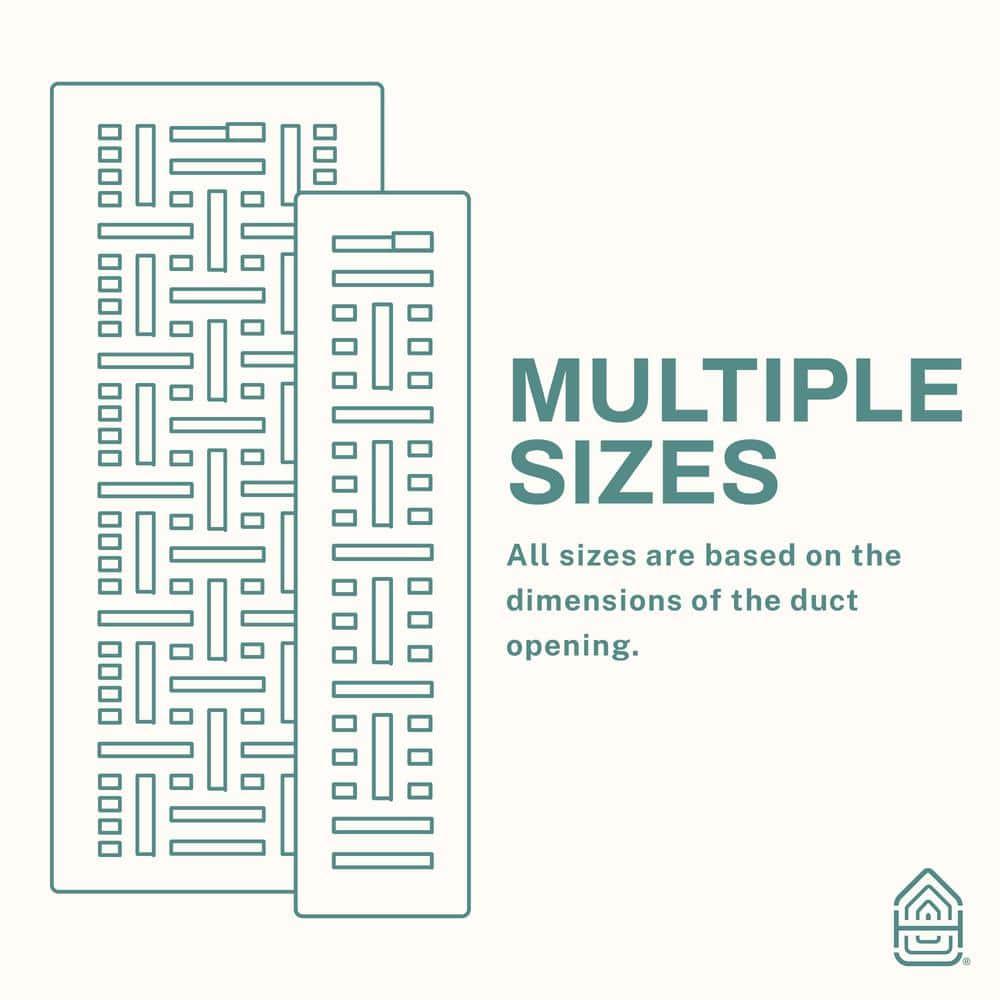 Home Intuition Basketweave Floor Vent Cover Register With Mesh Net