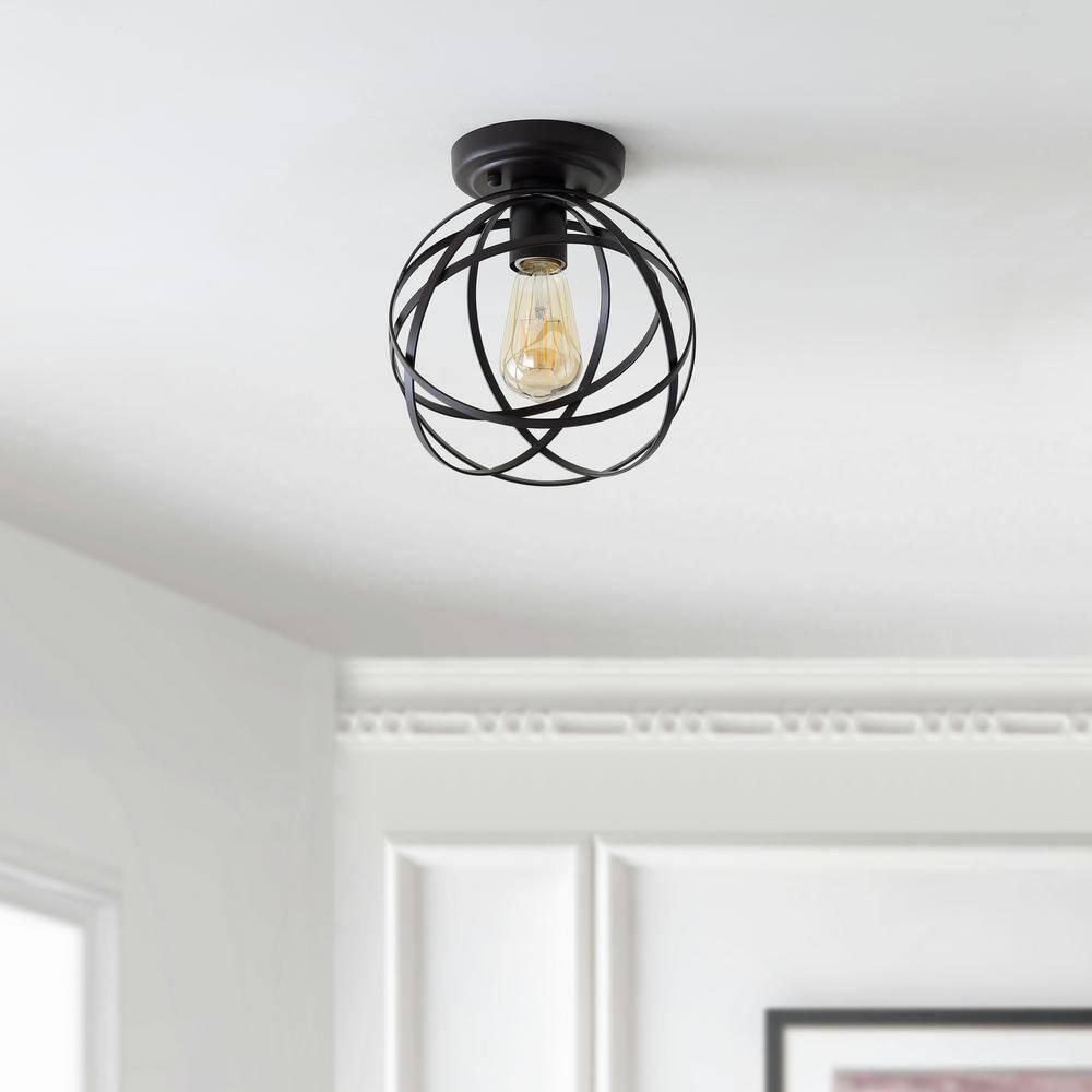 Alba 8.5" Orb Metal LED Flush Mount, Oil Rubbed Bronze