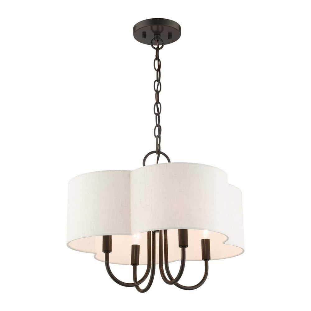 Livex Lighting Solstice 4 - Light Chandelier in  English Bronze