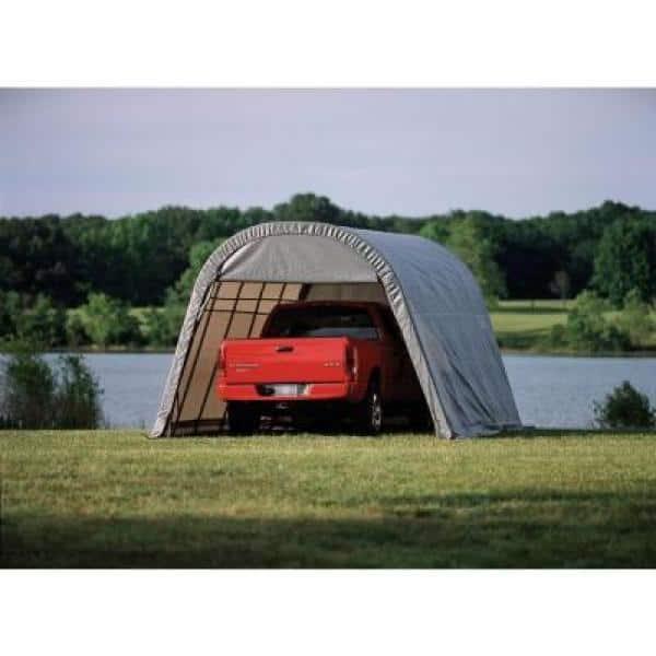 ShelterLogic Round Style Shelter, Green Cover