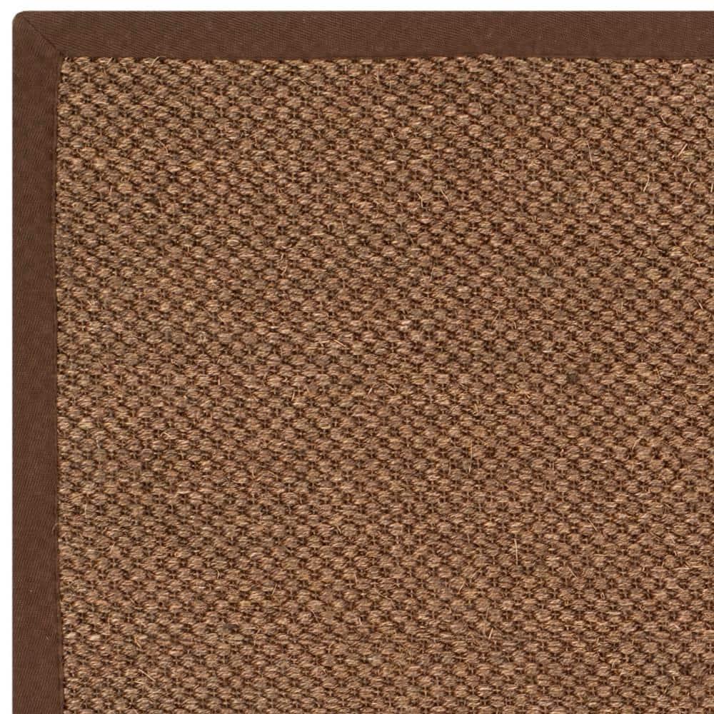 Natural Fiber NF443 Power Loomed Area Rug - Brown/Brown - 6'x6' - Safavieh.