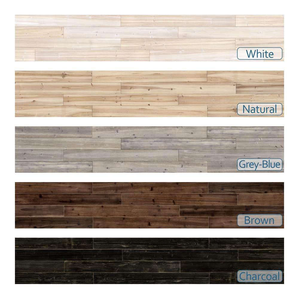 47.25" L x 4.75" W Solid Barn Wood Wall Planks Decorative Wall Paneling