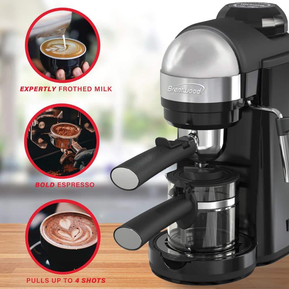 Brentwood BTWGA135BK Brentwood 800-Watt 20-Oz. Espresso & Cappuccino Maker