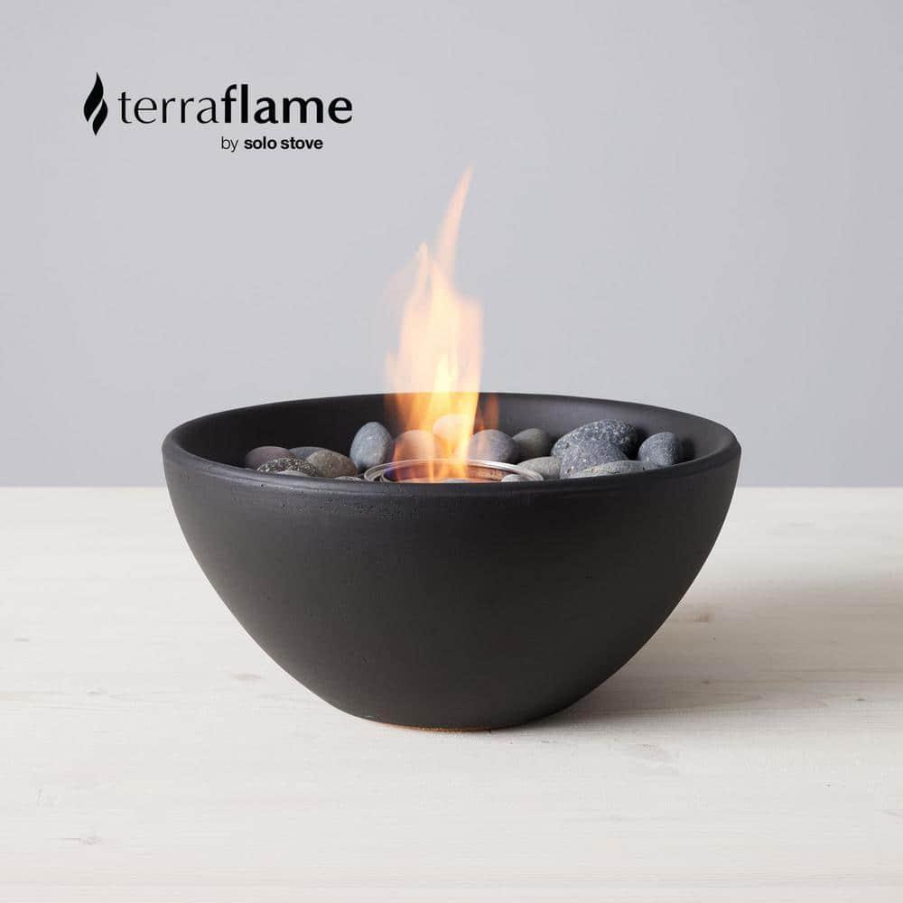 TerraFlame TerraFlame Basin Concrete Table Top Gel Fuel Fire Bowl - Indoor and Outdoor Use