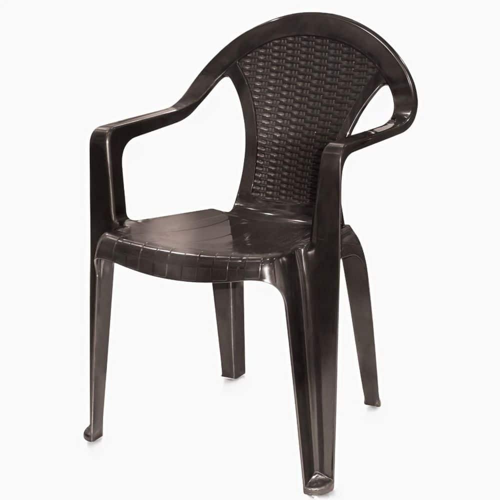 Orren Ellis Outdoor Stacking Dining Armchair (Set of 4)