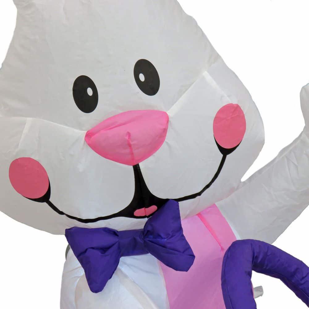 4' Waving Bunny Inflatable Yard Decoration - National Tree Company