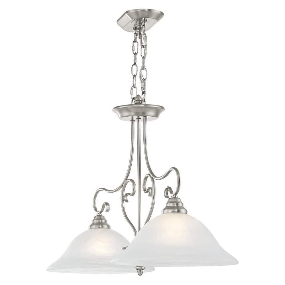 Livex Lighting Coronado 2 - Light Island Pendant Light in  Brushed Nickel