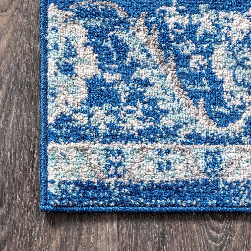 JONATHAN Y Bohemian FLAIR Boho Vintage Medallion Cream/Blue 3 ft. x 5 ft. Area Rug