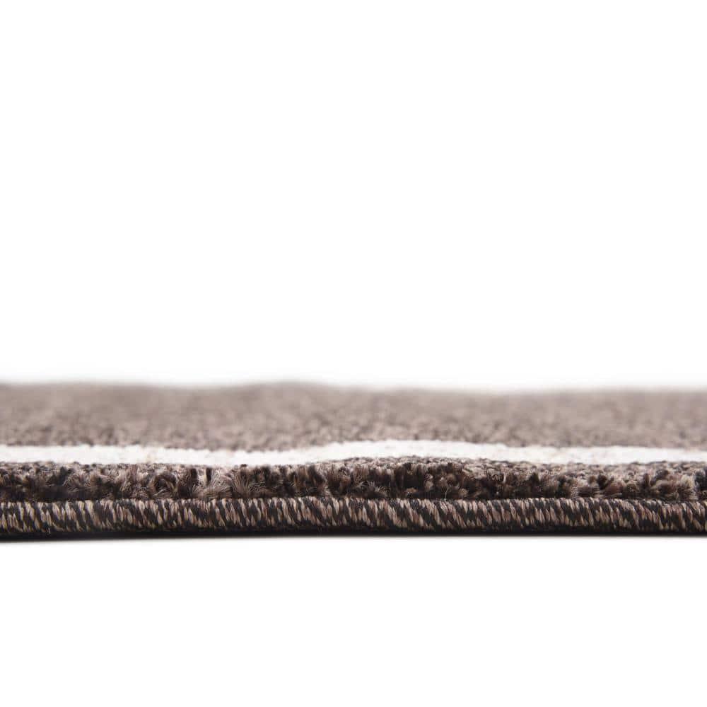 Unique Loom Del Mar Collection Area Rug - Maria (3' 3" x 5' 3" Rectangle Brown/Ivory)