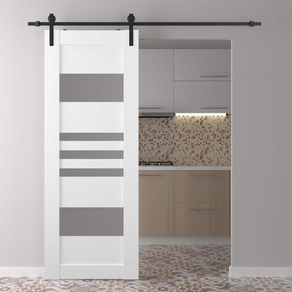 Belldinni Solid + Manufactured Wood Paneled Barn Door