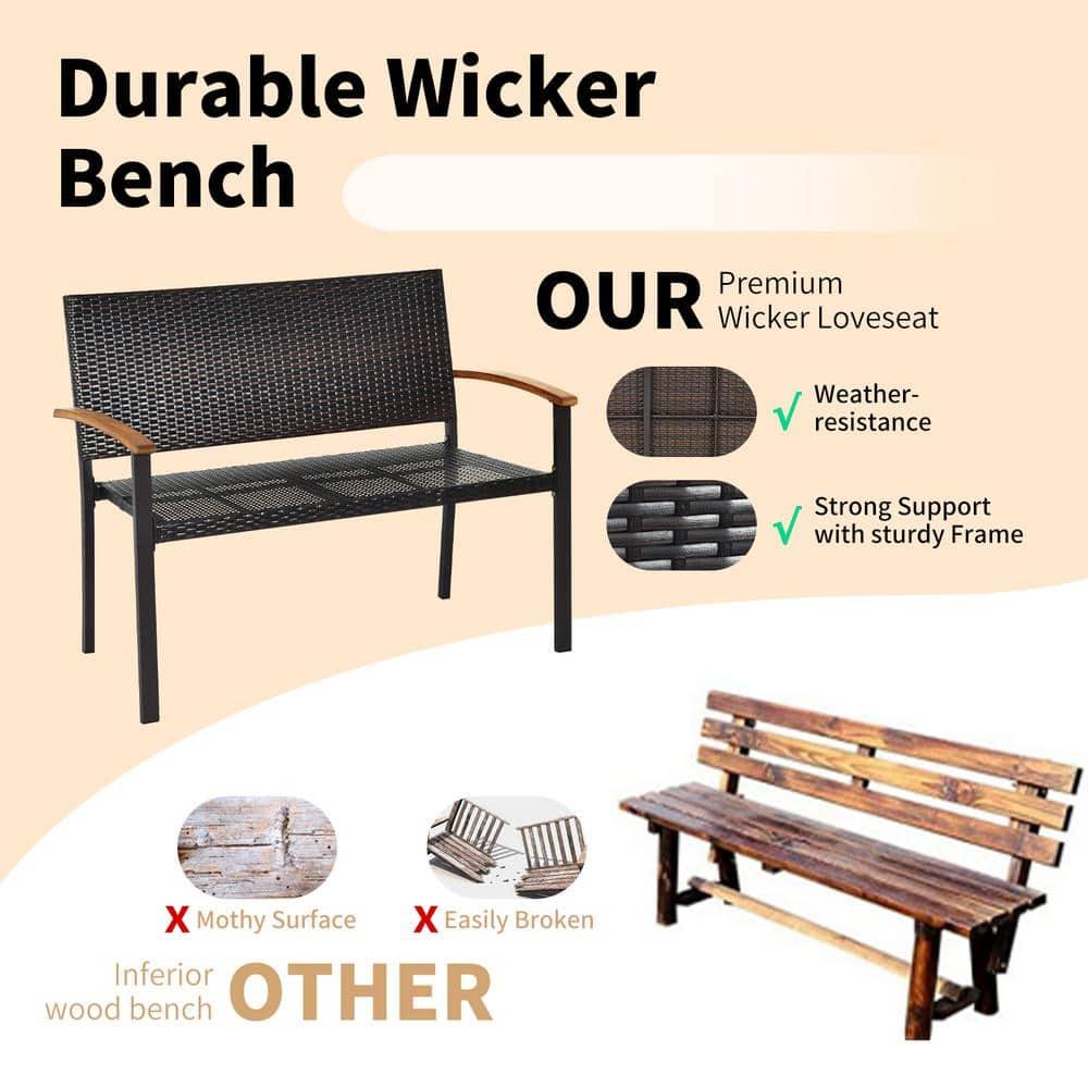 Red Barrel Studio® Alisanne Steel Outdoor Bench