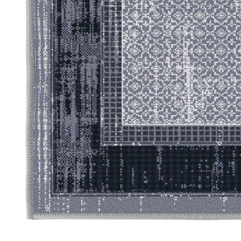 Non-Slip Bordered Area Rug For Living Room, Hallway Runner, Entryway Rug